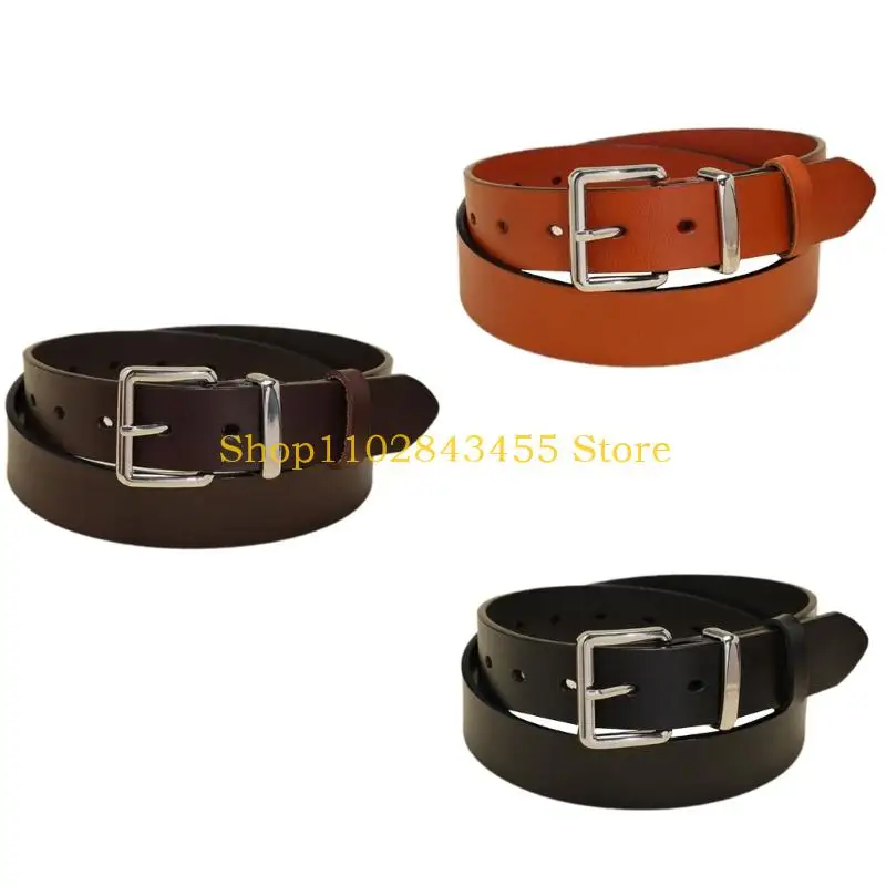 

49MC Гибкий деловой ремень с мягкой искусственной кожей, ремешок для формальной и повседневной носки