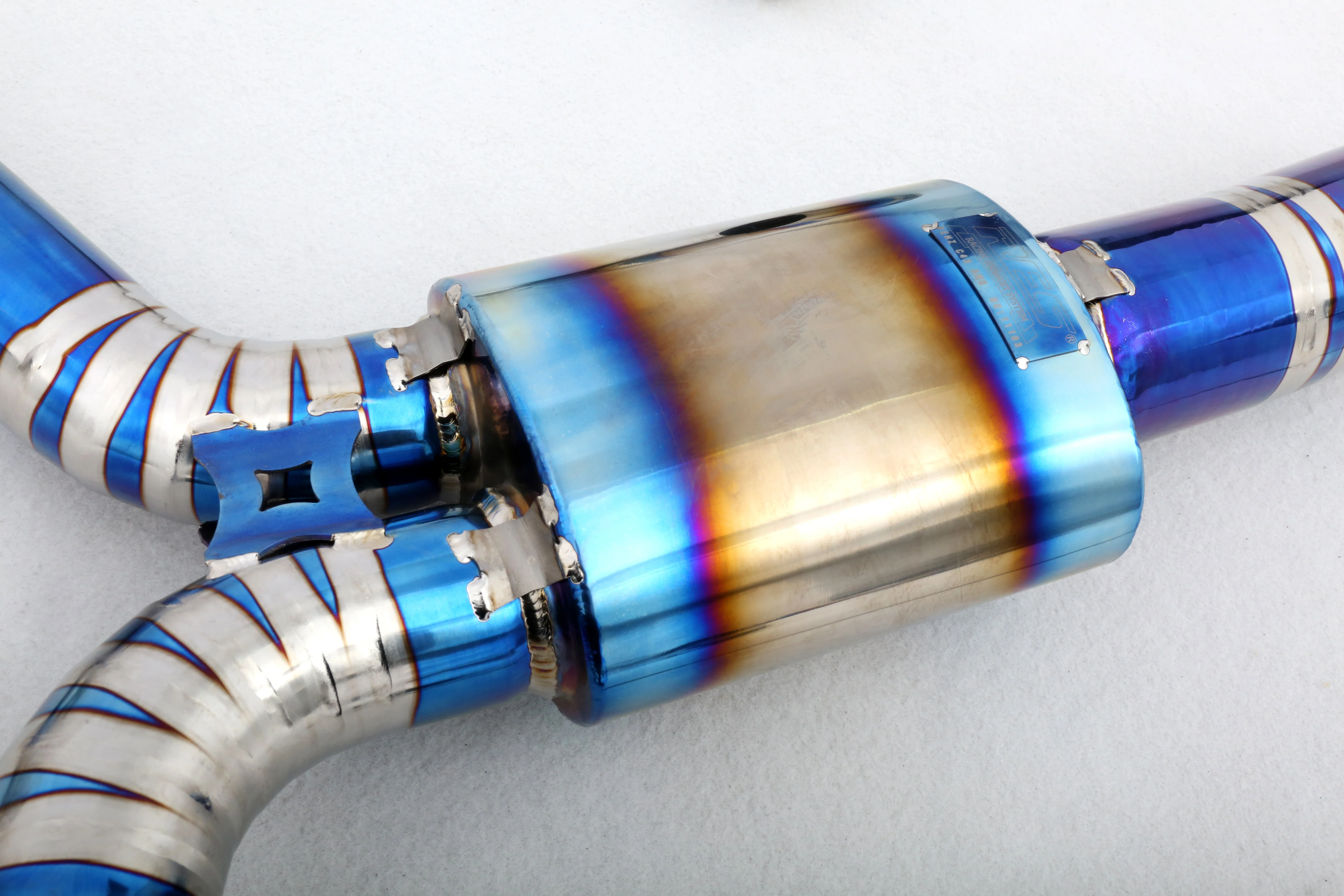 C43 W205/C205 3.0T M276 تخصيص المصنع 304 الفولاذ المقاوم للصدأ/التيتانيوم صمام نظام العادم أنابيب العادم #4