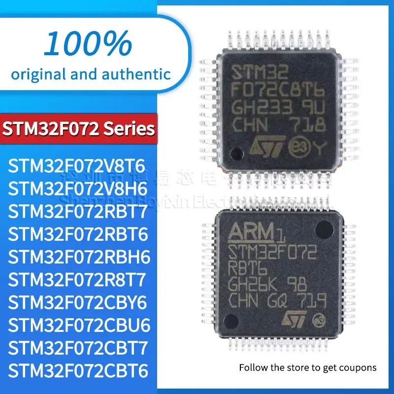 STM32F072C8T6 STM32F072C8T7 STM32F072C8U6 STM32F072C8U7 CBT6 CBT7 CBU6 CBY6 R8T6 R8T7 RBH6 RBT6 RBT7 V8H6 V8T6 VBH6 VBT6