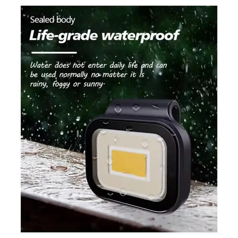 A69erechargeable 500 Lumen COB Camping Light Magnetic Hands Free Running Lights For Runners Small Flashlights Powerful