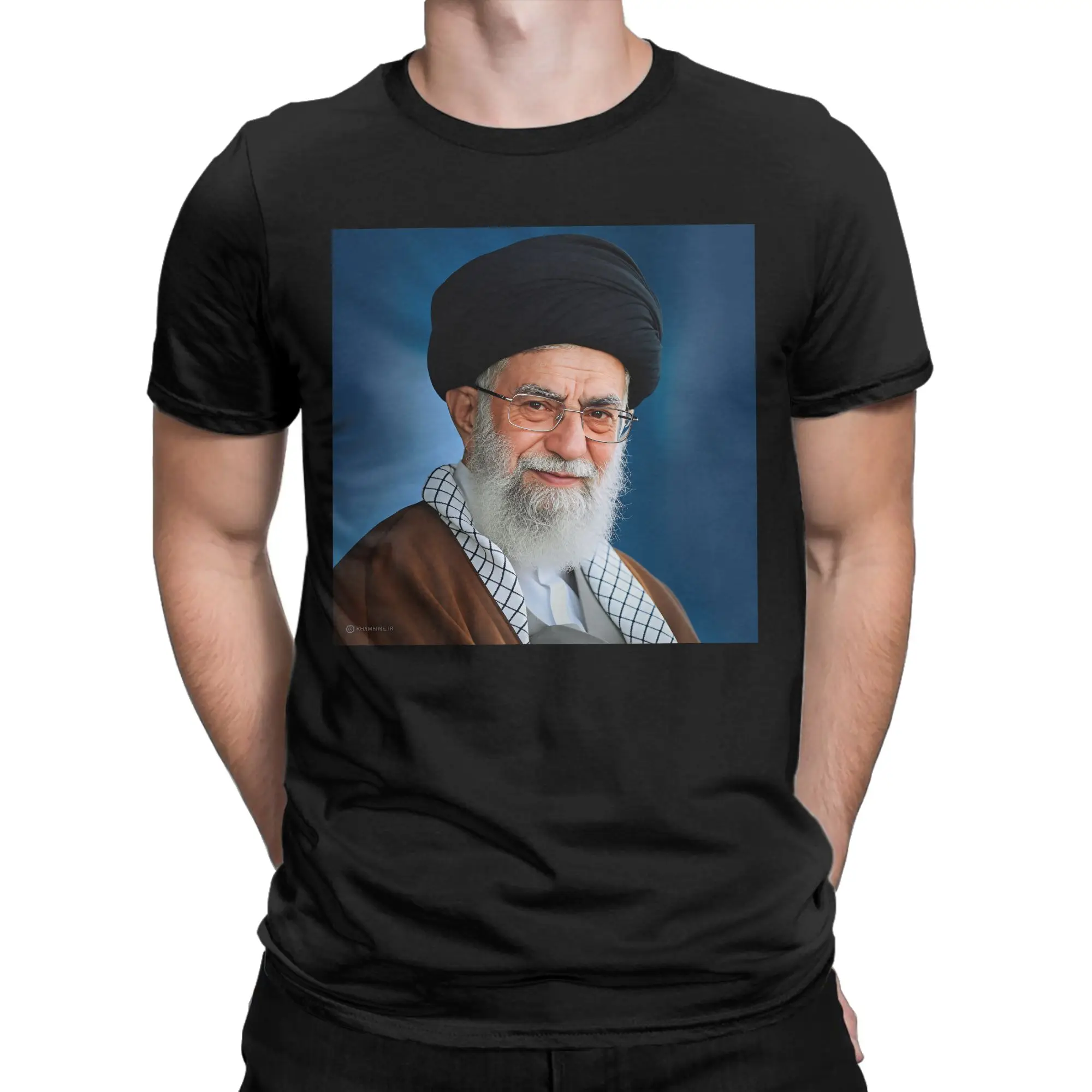 Ayatollah Khomeini Baju Kaos Distro T Shirt Summer Cotton T Shirts For Male Novelty Casual Tee Shirt Short-Sleeved Funny Clothes