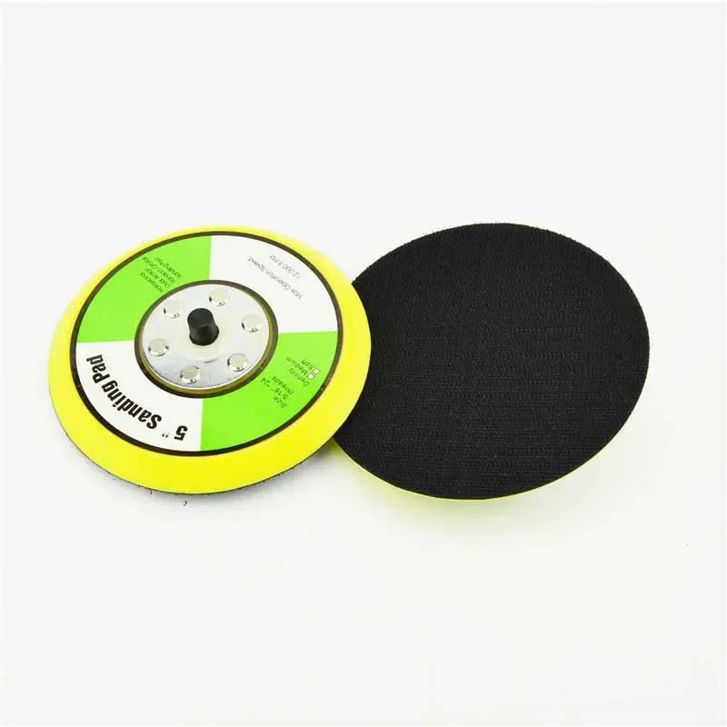 1- 5 Inch Self-adhesive Pneumatic Sander Polishing Disk Hook And Loop Backing Sanding Pad Polishing Disc