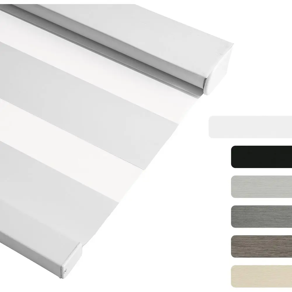 

CordlBlackout Zebra Blinds or Windows, Color-Matched Zebra Roller Shades or Indoor Window, ree-Stop Design, UV Protection & Ther