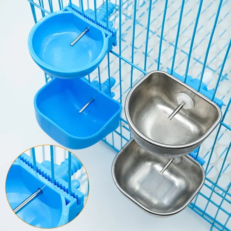 

Rabbit Water Bowl Automatic Drinker Rabbit Cage Fix Cup Stainless Steel/Plastic Raising Fox Mink Farm Animals Drinking Bowl