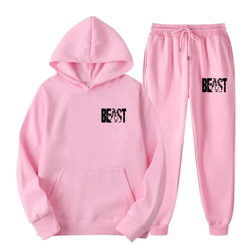 2021 Autumn And Winter Hot Sale Men\'s Sports And Leisure Joggers Sweat Suits Hoodies+Pants Sweatshirt Sportswear Set 2pc Hoody