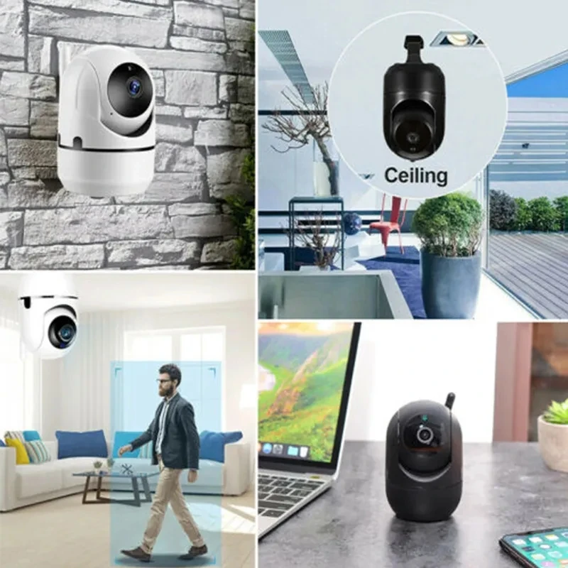 Cámara de seguridad IP YCC365 Plus Smart Home, 1080P, HD, red de seguimiento automático, vigilancia inalámbrica, visión nocturna, WiFi