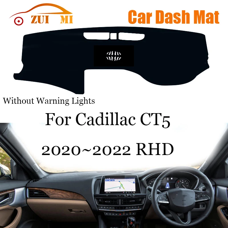 

ZUIMI Dashboard Cover Dash Mat Dashmat For Cadillac CT5 2020~2022 LHD RHD Dash Board Cover Pad Sun Shade