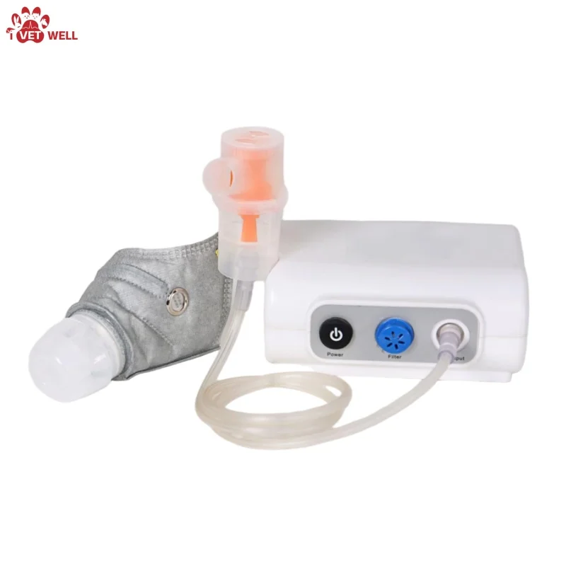 Portable Pet Nebulization Therapy Mask System Full Kit for Cat Dog Respiratory Inhalation Treatment