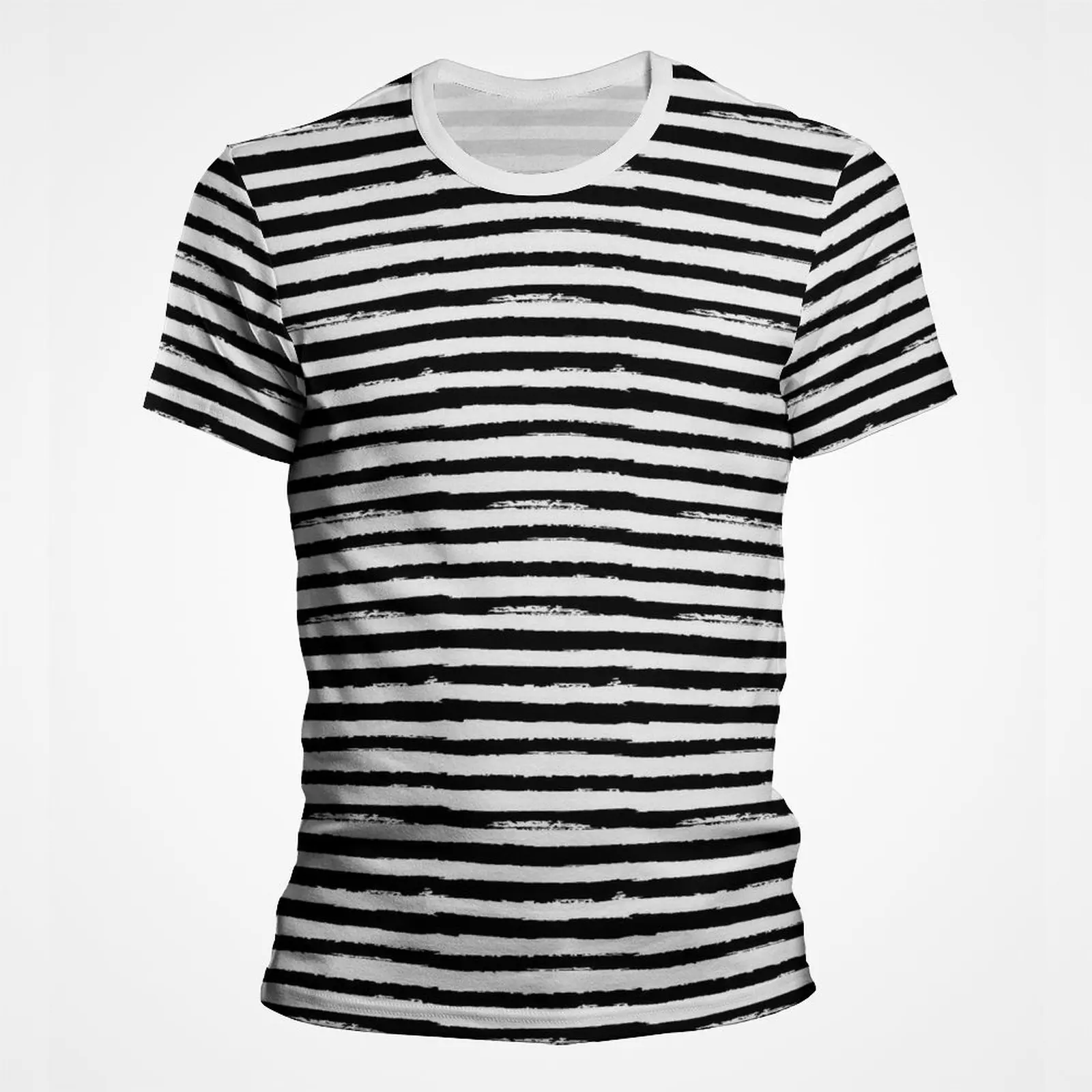 

Black White Color Stripe Line Abstract Geometry Graphic T Shirts Simple Multi-color T Shirt For Men Casual 3D Printed Women Tops