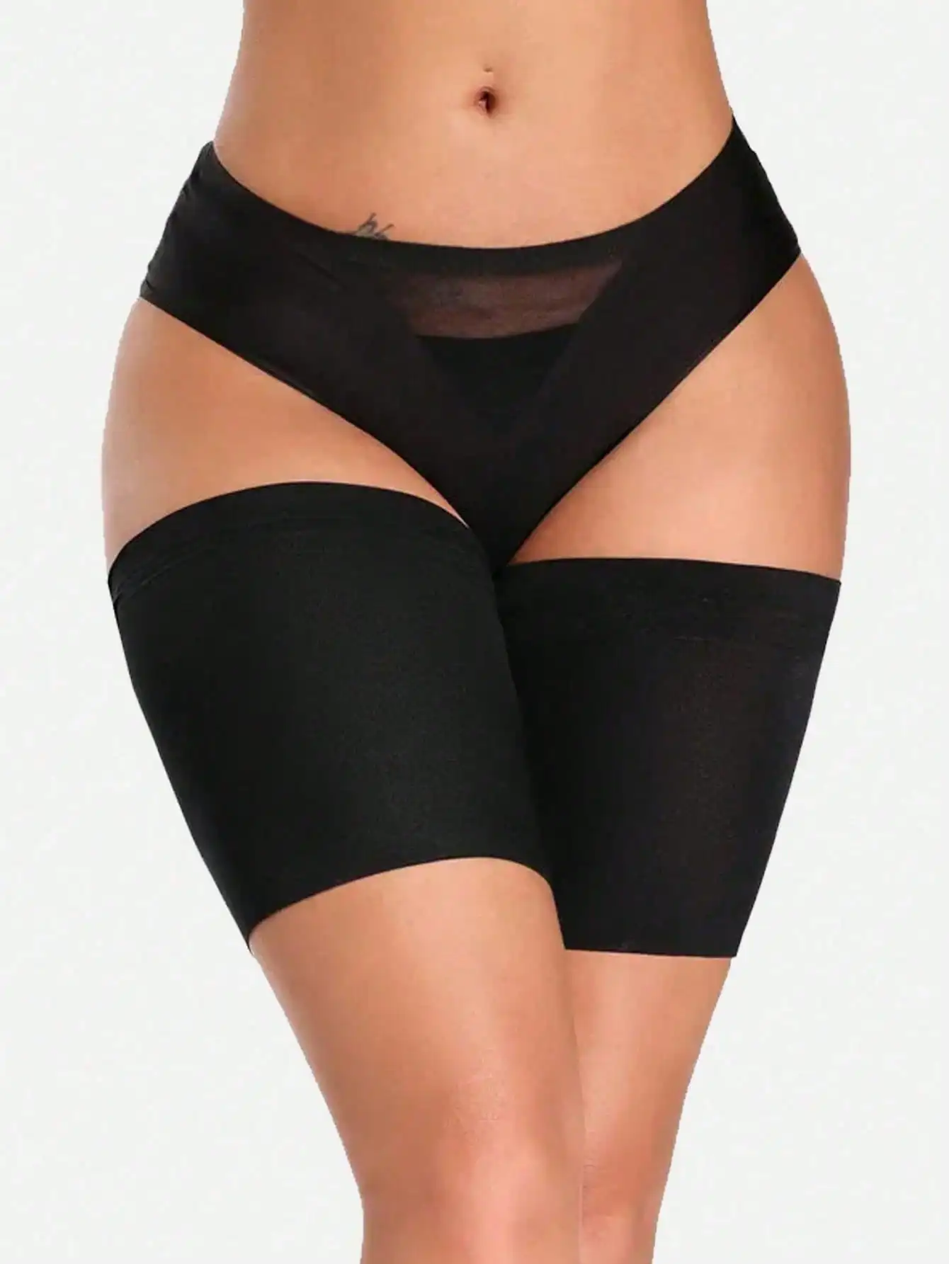 2Pcs Women Anti Chafing Thigh Bands Band High Elastic Silica Gel Anti-friction Protection Leg Warmer Anti Hooks Thigh Bandages