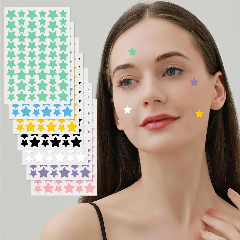 

200pcs Random Colors - Star Stickers, Waterproof and Sweatproof with Water Glue, Harmless and Gentle, Holiday Gift, Anniversary Gift, Portable and Easy to Carry
