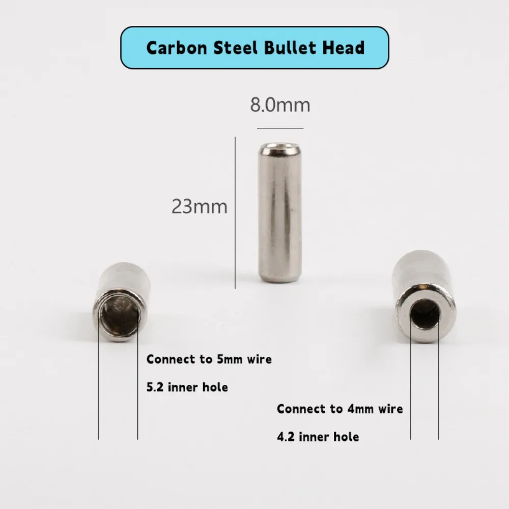 Carbon Steel Wire Puller Connector Head Connect To 5mm Wire Cable Puller Accessories Automatic Thread Guide Electrician Tools