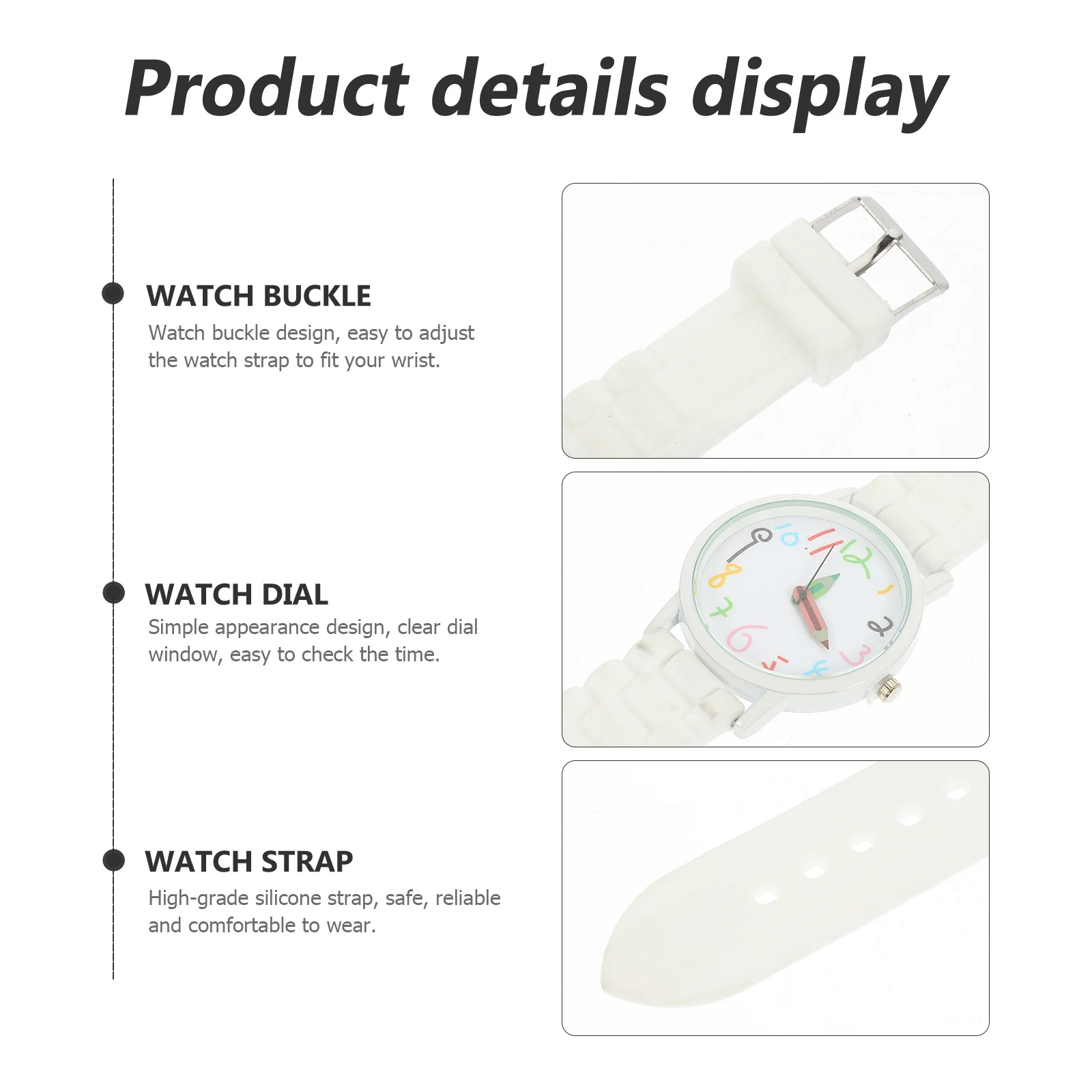

Students Casual Watch Decorative Elastic Strap Watches Wrist 's for