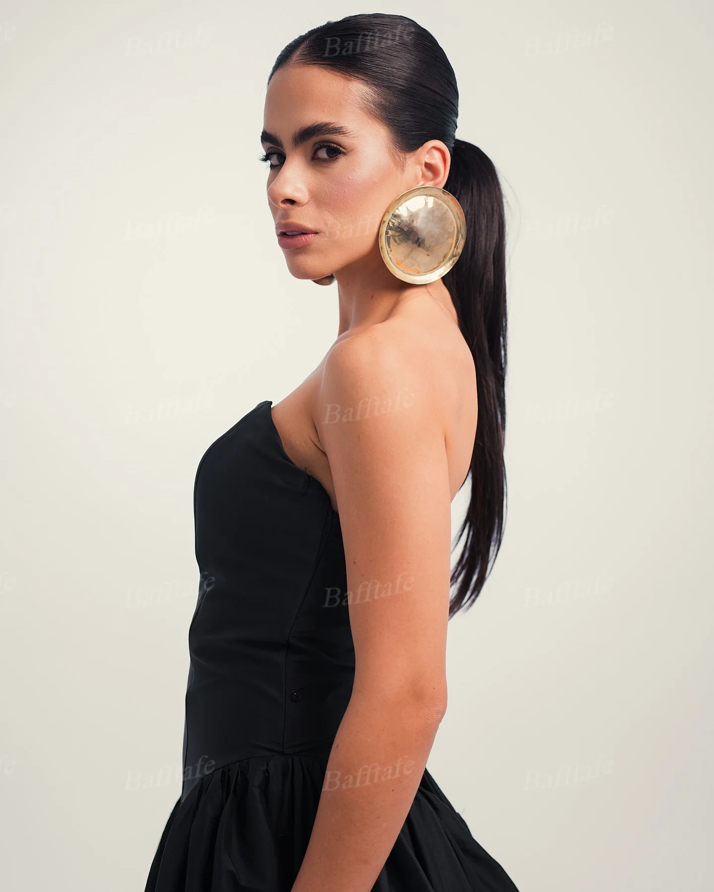 Bafftafe A Line Customized Long Evening Dresses Strapless Low Waistline Formal Party Prom Dress Women Red Carpet Pageant Gowns