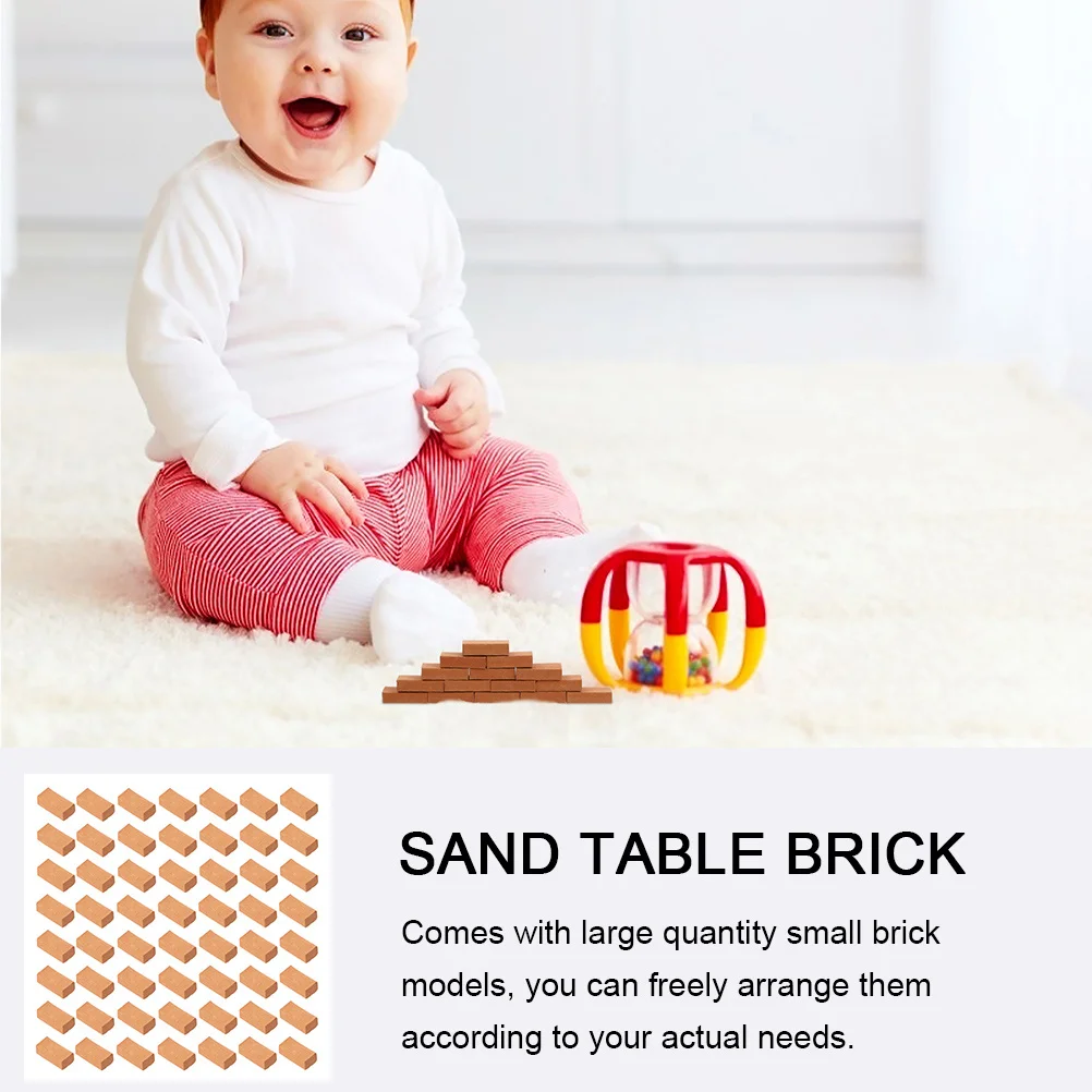 200 pièces de briques miniatures, simulation, bricolage, accessoires de table de sable, aménagement paysager, briques de micro-paysage, décoration de briques miniatures