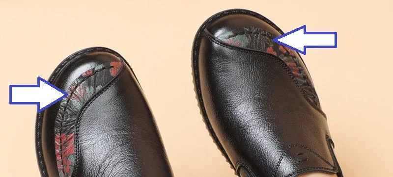 Echt leder Ballerinas Schuhe Frauen Vintage Luxus hochwertige Slipper Damen Mokassins lässig elegante Damen breite Schuhe – Detail 16