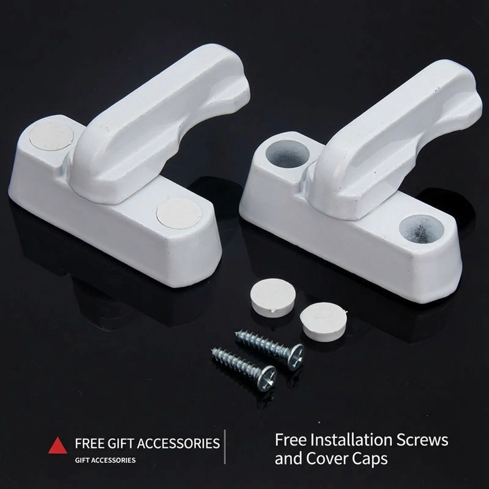 Homeowners T Lock Anti-Theft Latch for Casement Windows Plastic Steel Aluminum Alloy Secure Window Hardware Durable