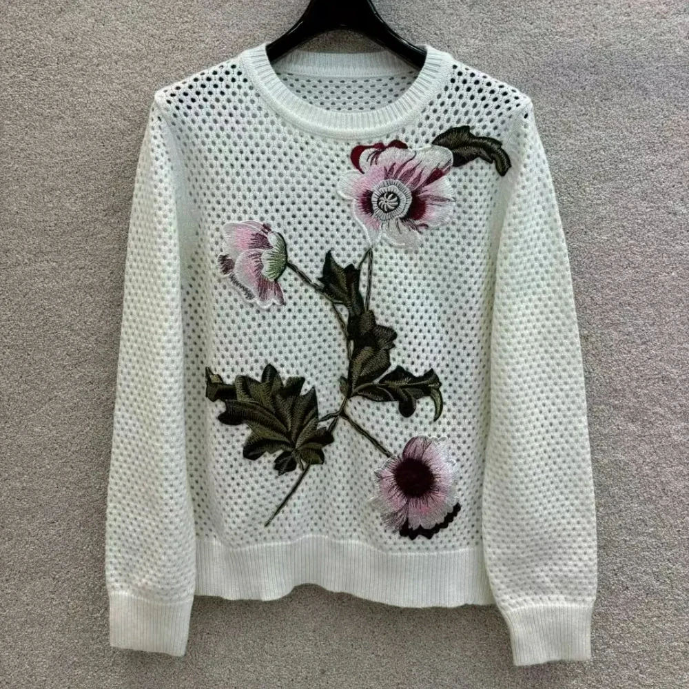 

High end customized women's fashionable knitted top