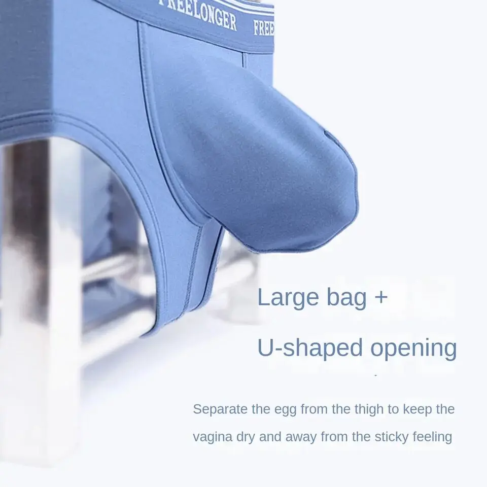 Men Super Big Penis Pouch Boxers Male Comfy Soft Brief U Shape Underwear Modal Sports Soft Panties U Convex Underpants Shorts