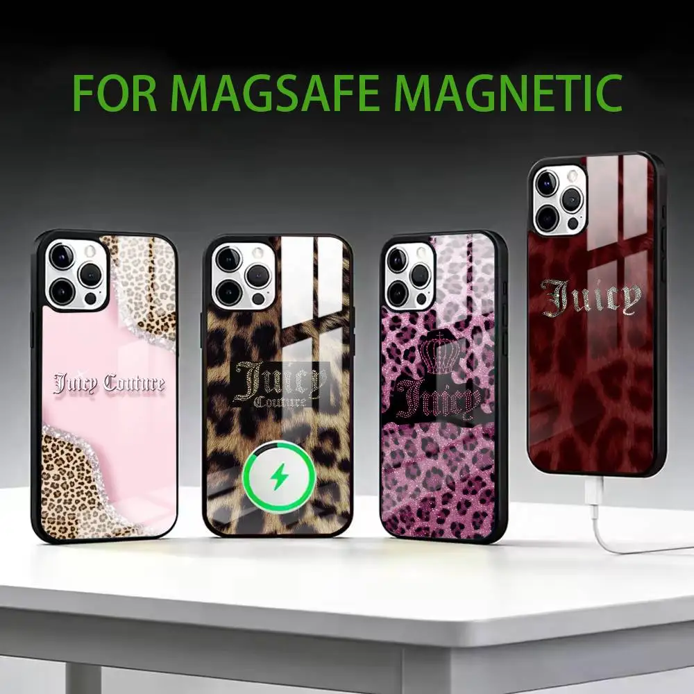 J-Juicy G-Girly-glam Couture Phone Case For iPhone17,16,15,14,13,12,11 Plus,Pro Max Magnetic For Magsafe Wireless Charging