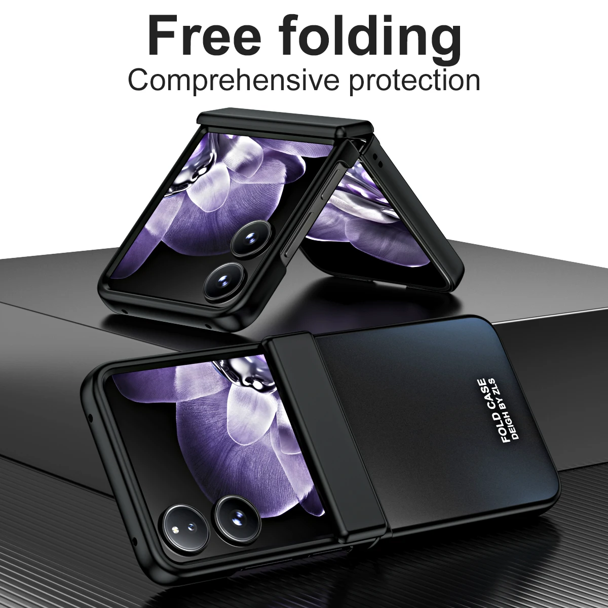 Luksusowe etui z powłoką galwaniczną do Xiaomi MIX Flip 2 Mixflip, ochronne, składane, modne, z motywem gwieździstego nieba, odporne na wstrząsy, plastikowe etui na telefon Mi Flip — zdjęcie produktu 6