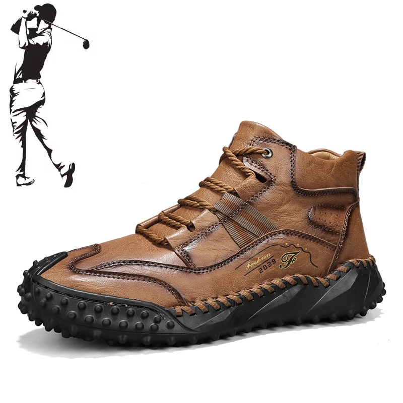 2024 Autumn New Golf Shoes Outdoor Fashion Fitness Golf Men's High Quality Large Casual Walking Shoes