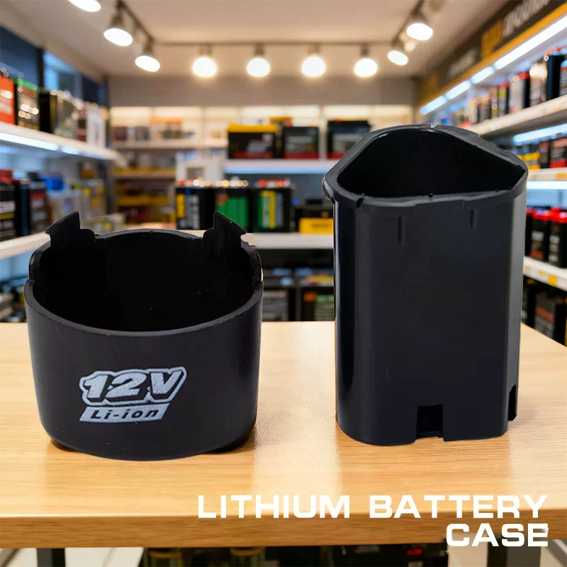 Custodia per batteria al litio 1Pc 12V 18650 Custodia in plastica per batteria ricaricabile con trapano al litio senza viti