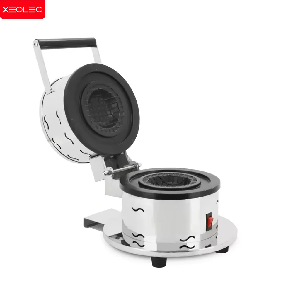 XEOLEO Electric Ice Cream UFO Burger Maker 1000W Hamburg Gelato Panini Press Ice Cream Waffle Machine 10CM Sandwich Press Maker