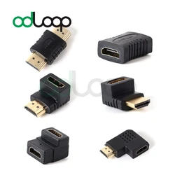 ODLOOP HDMI Converter 90 Degree and 270 Degree Right Angle Male to Female Adapter Coupler Adaptor 3D&4K Supported