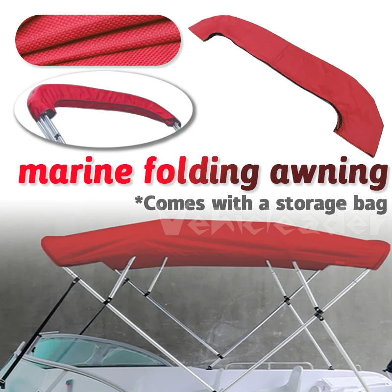 

3Bow 600D Bimini Top Boot Cover No Frame Waterproof Yacht Boat Cover With Zipper Anti UV Dustproof Cover Marine Accessories