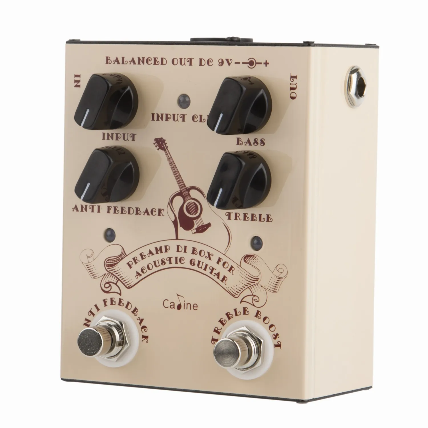 Caline CP-40 Simulator Acoustic Guitar Effect Pedal DI Box Cabinet Acoustic Guitar Preamp Pedal True Bypass Guitar Accessories