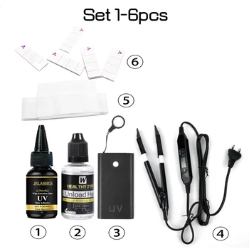 Wig UV light glue technology Set hair extension machine uvsystem tape hair extension set v light hair extensions tools for salon