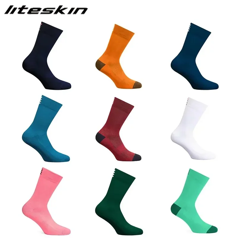 Liteskin Cycling Socks Professional Men Women Bicycle Road Bike MTB Aero Race Running Soccer Football Sports Anti-slip Socks