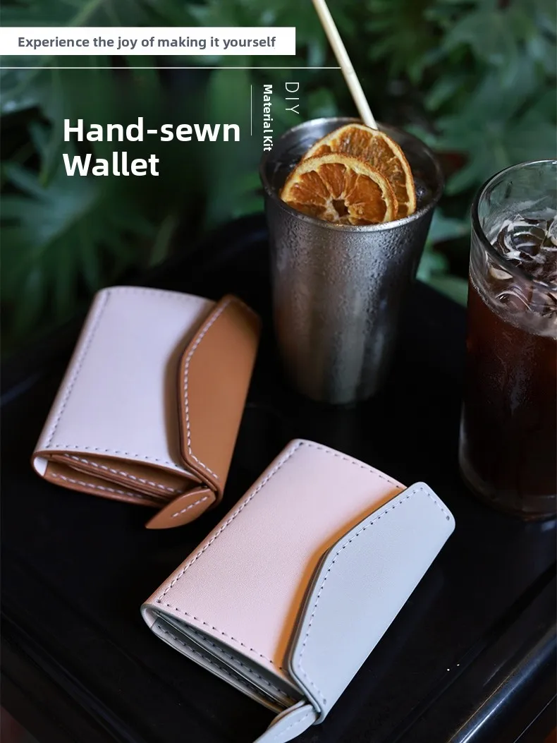 short-leather-clutch-wallet-for-women-handmade-diy-fish-style-coin-purse-female-handbag-geometric-pattern-style