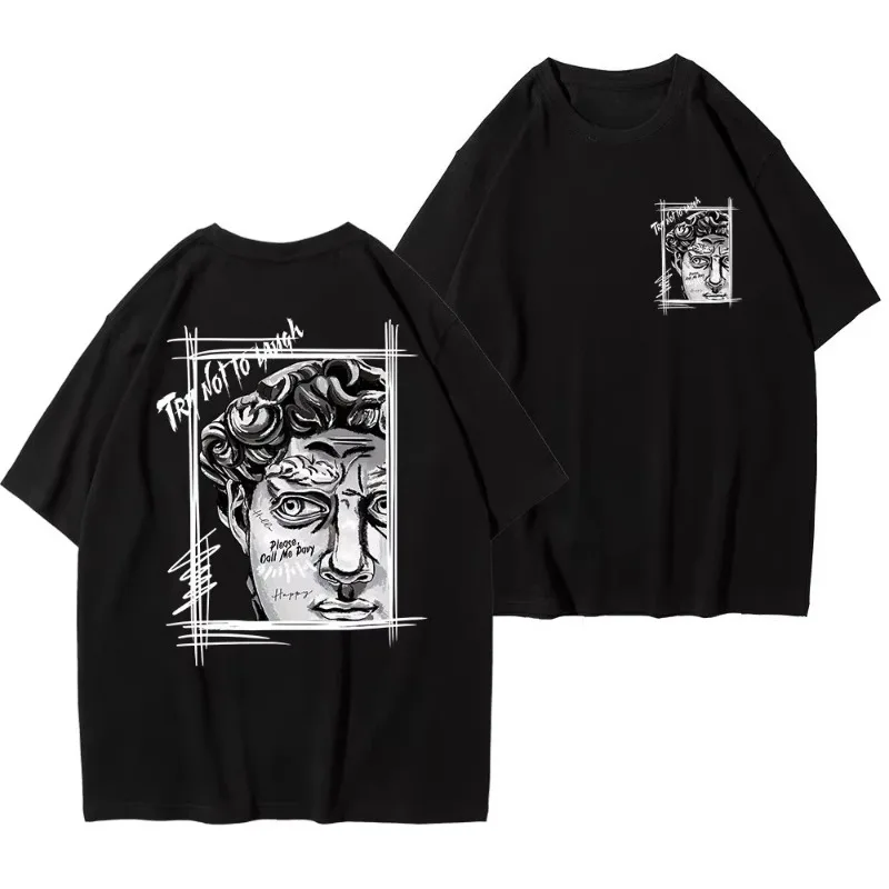 

Мотоцикл 2025, креативная скульптура, дизайн текста, мужская хлопковая новая футболка, модный свободный летний новый топ