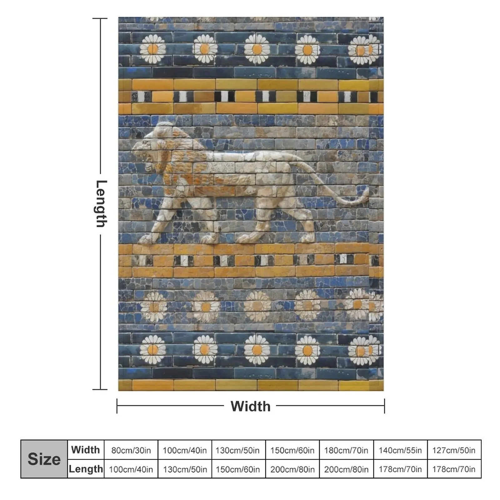 Lion of Babylon Throw Blanket Luxury Thicken Bed linens Tourist Blankets