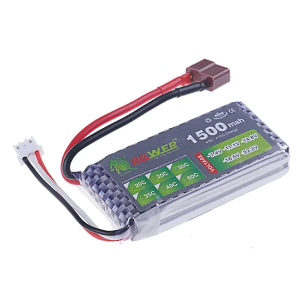 7.4V 1800MAH 2200MAh 2800MAh 3300MAh Lipo Battery for RC Car FPV Quadcopter Helicopter Drone Racing Model Hobby 7.4V lipo 2S 45C