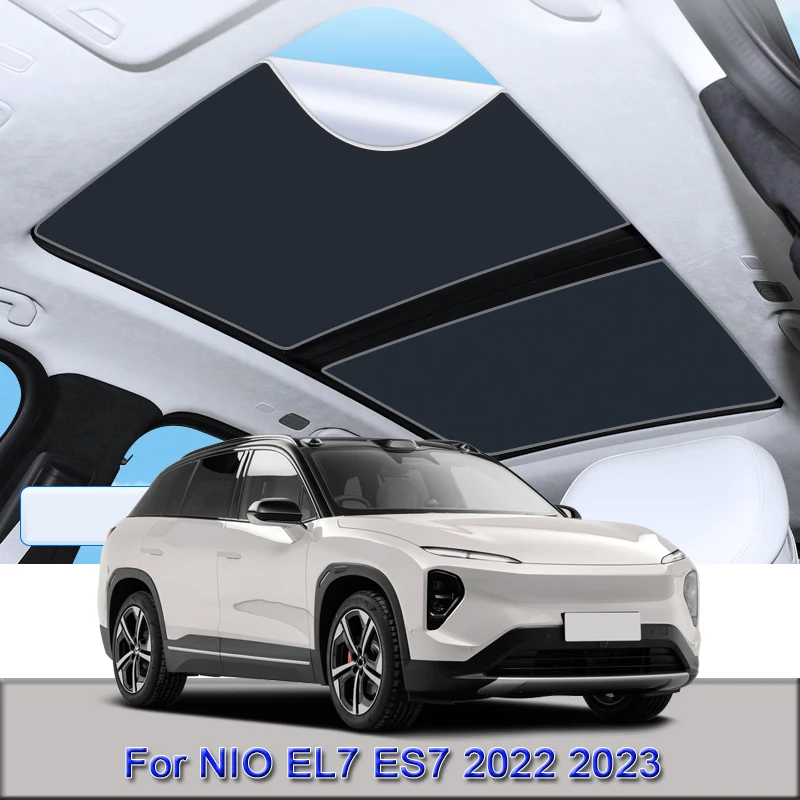 

For NIO EL7 ES7 2022 2023 2024 Car Electrostatic Adsorption Sunroof Sunshade Heat Insulation Skylight Sticker Auto Accessories