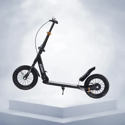 Foldable Two-Wheel Scooter for Kids Teens Shock-Absorbing Tires Safe Brake High Load Capacity Lightweight Frame Easy Folding