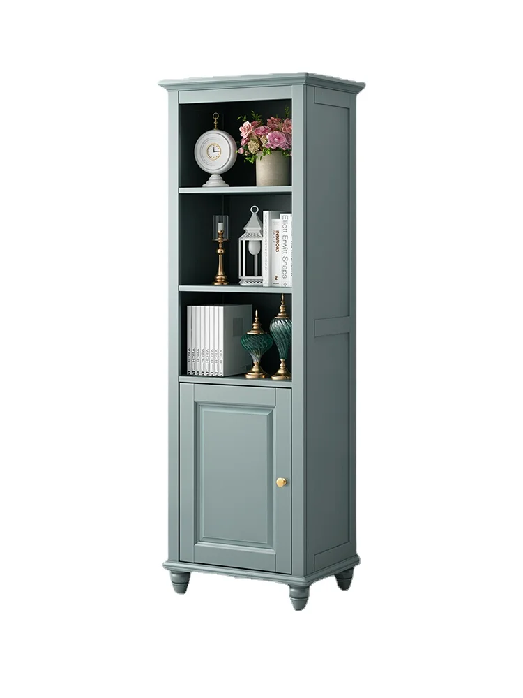 

PQF Solid Wood Single Door Wine Cabinet Clothes Closet Side Cabinet Living Room Furniture Locker