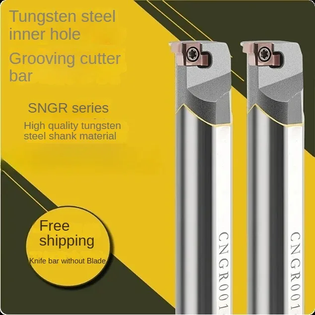 

CNGR tungsten steel inner groove cutter, small hole inner and outer groove anti-seismic cutter, hard alloy SNGR anti-seismic