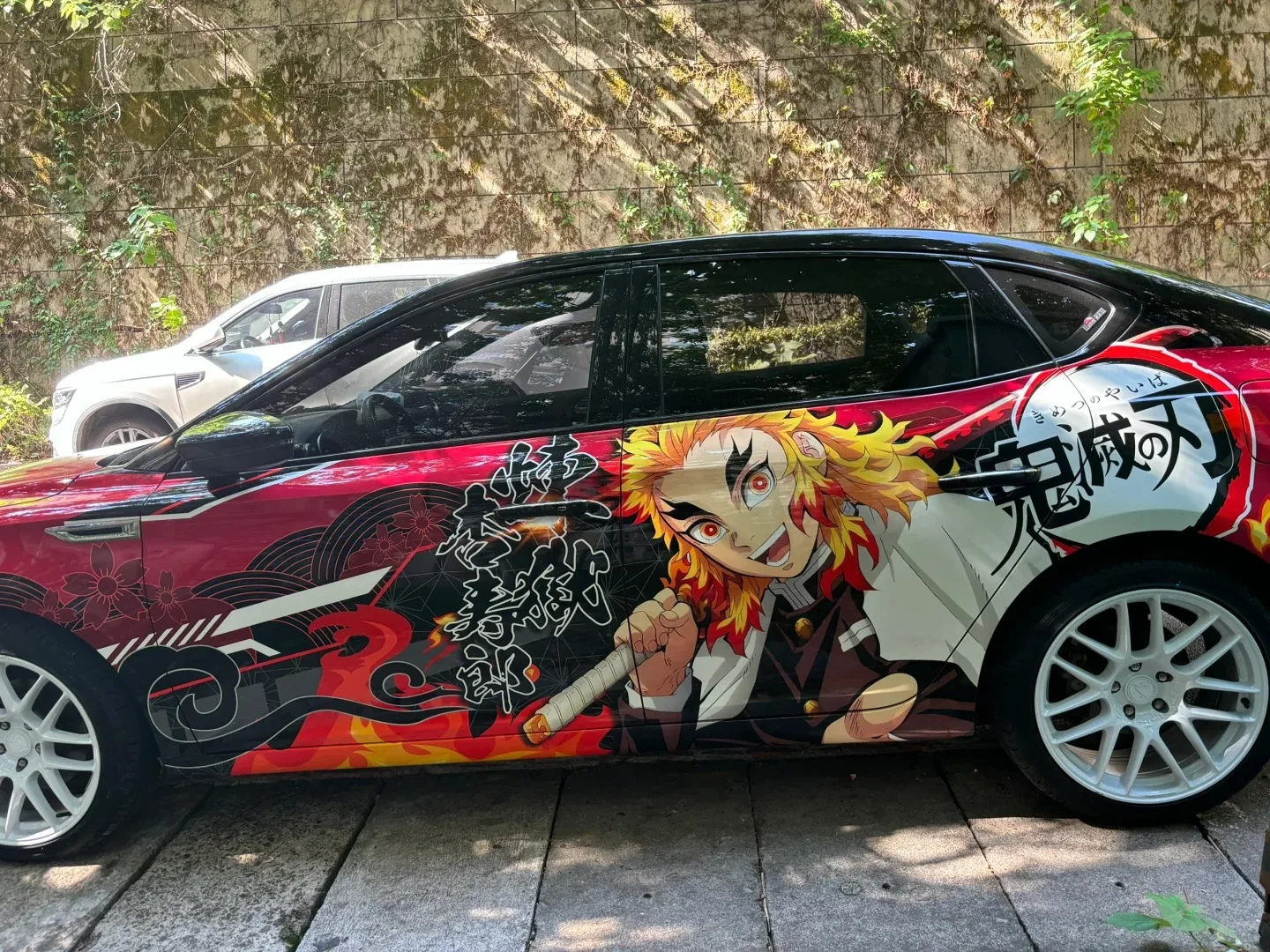 

Demon Slayer Rengoku Kyoujurou Custom Made PET wrap film Vinyl for car wrapping Applicable to all models Car Wrap Covering