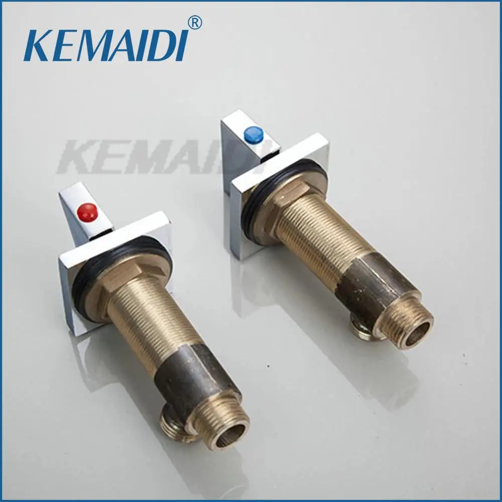 KEMAIDI Chrome Basin Tap Handle Durable Unique Design Kitchen Hot & Cold Mixer Handle Shower Faucet Hand for Shower Faucets