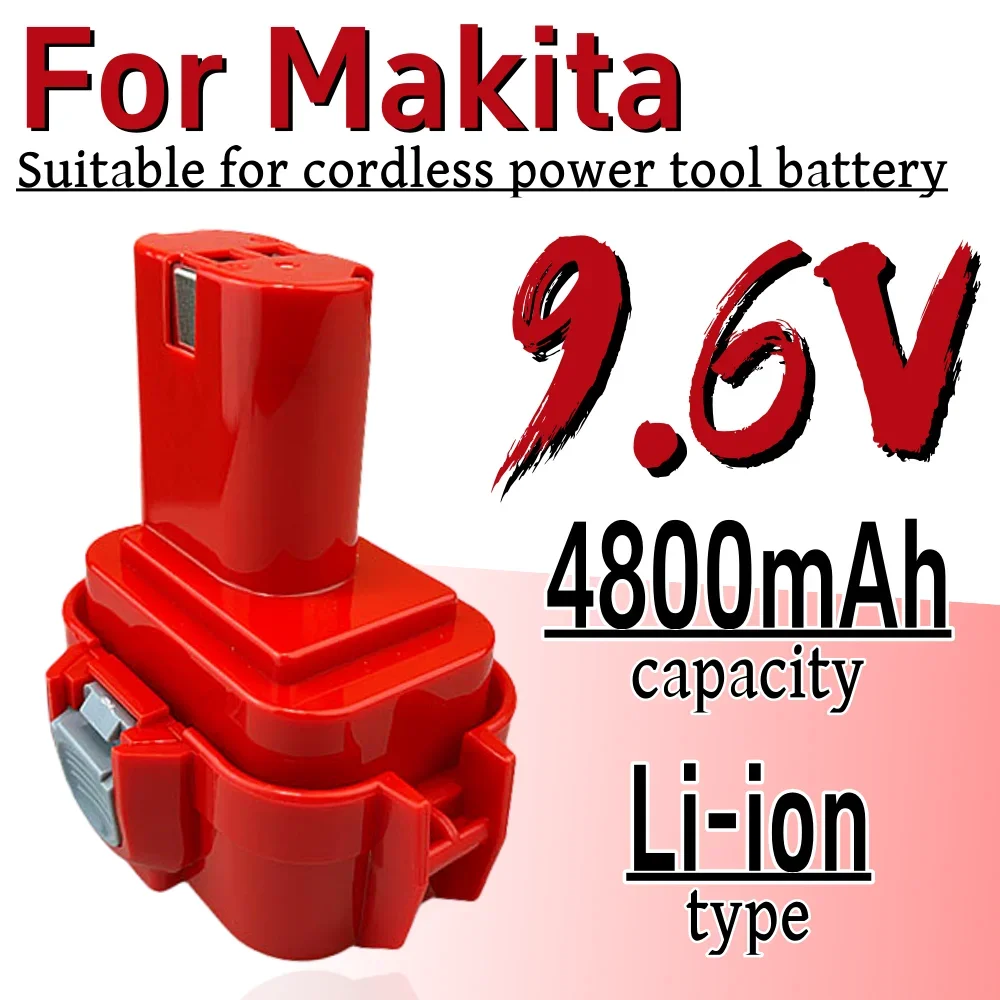 

for Makita PA09 9.6V 4.8Ah/4800mAh Rechargeable NI-MH Battery 9100 9120 9122 9133 6207D 6222D Cordless Drill Power Tool Battery