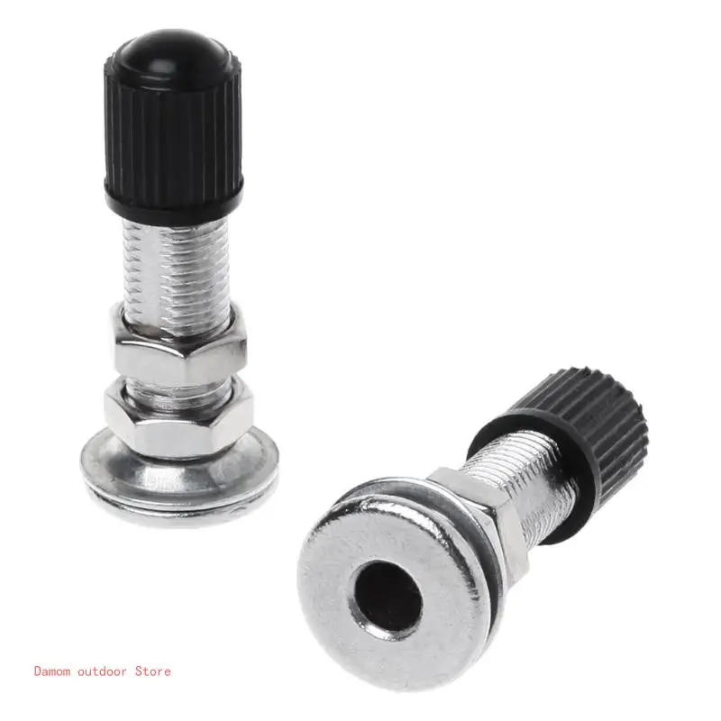 2 Pcs Lengthened Bicycles Wheel Tire Valves Zinc Alloy Mountain Bike Tyre Valves