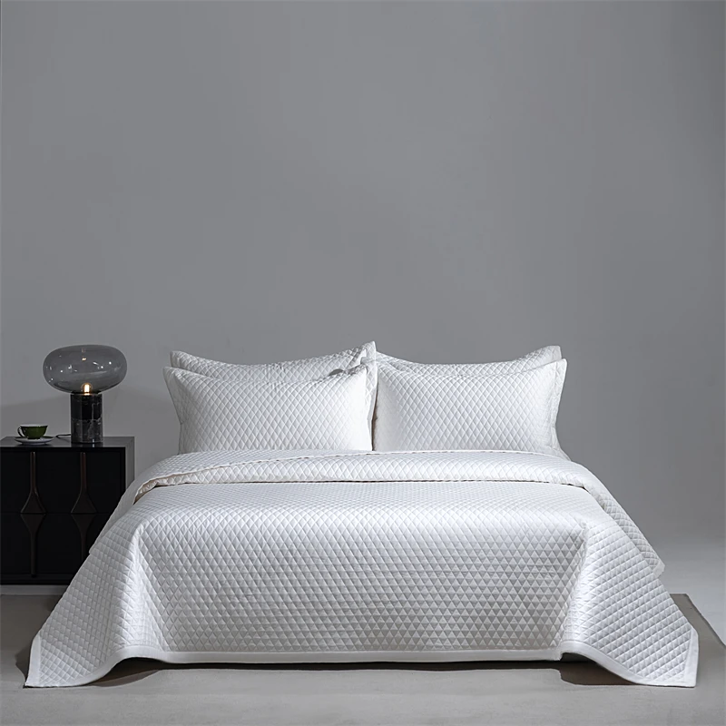 1000TC Egyptisch katoen luxe gewatteerde sprei, Queen King Size, Bedovertrek, Matras Topper Sprei, Laken, Kussenslopen