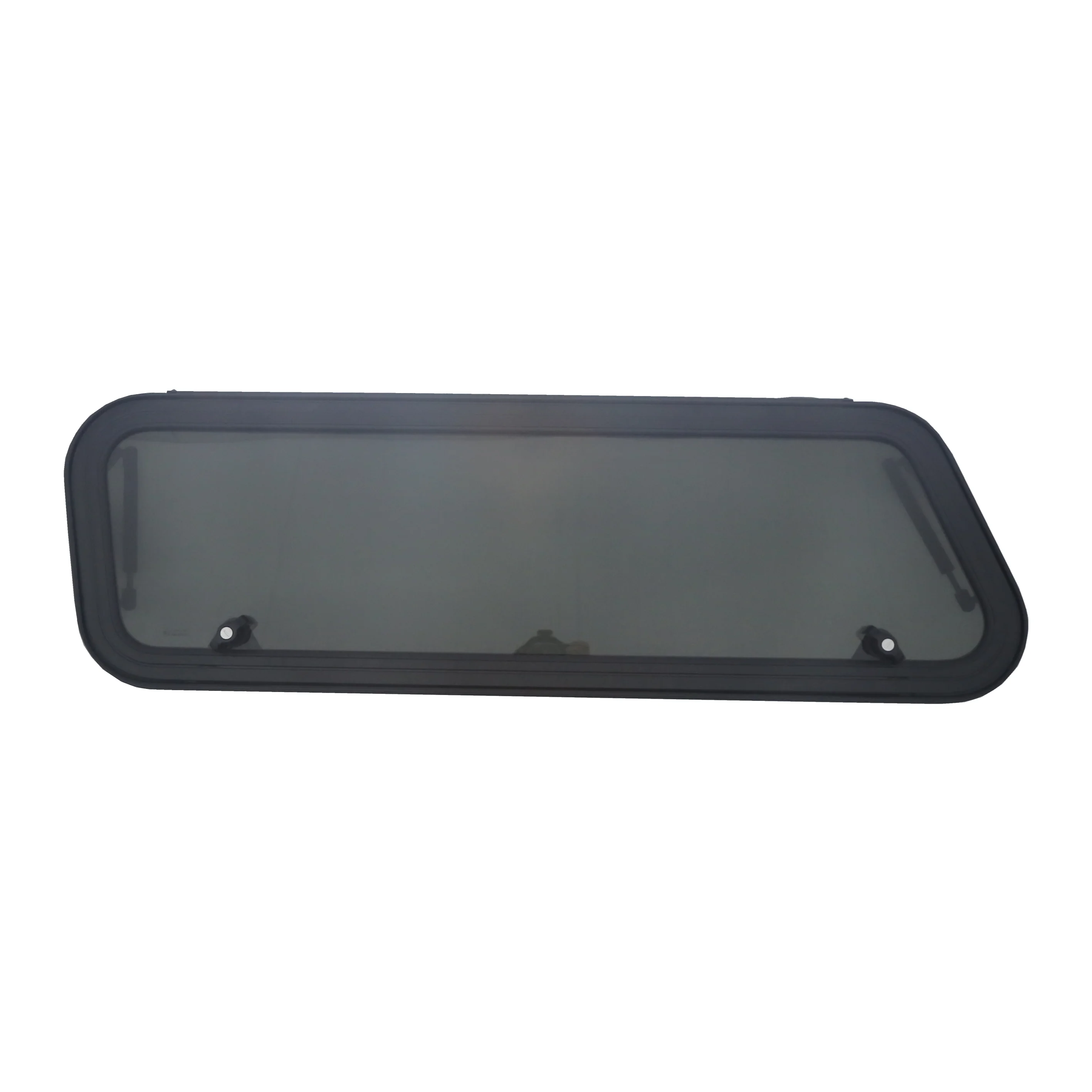 Aluminum Alloy Frame E-mark/DOT Tempered Glass PUSH-OUT Window With SUPPORT ROD For Pickup Truck