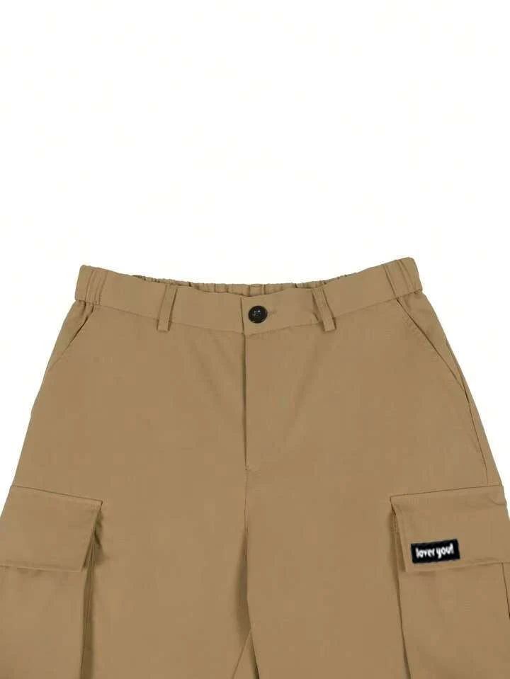 Autumn New Men's Large Size Workwear with Extra Fat and Enlarged Stereo Pocket Overalls, Twill Fabric, Micro-Elastic, Comfortable, Fashionable and Versatile Straight Pants, Suitable for Casual Outings and Work, Versatile