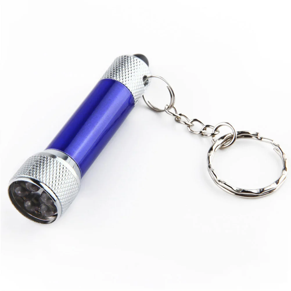 Lanterna LED portátil Keychain, tocha carregável, Mini Design Keyring, 8 pcs