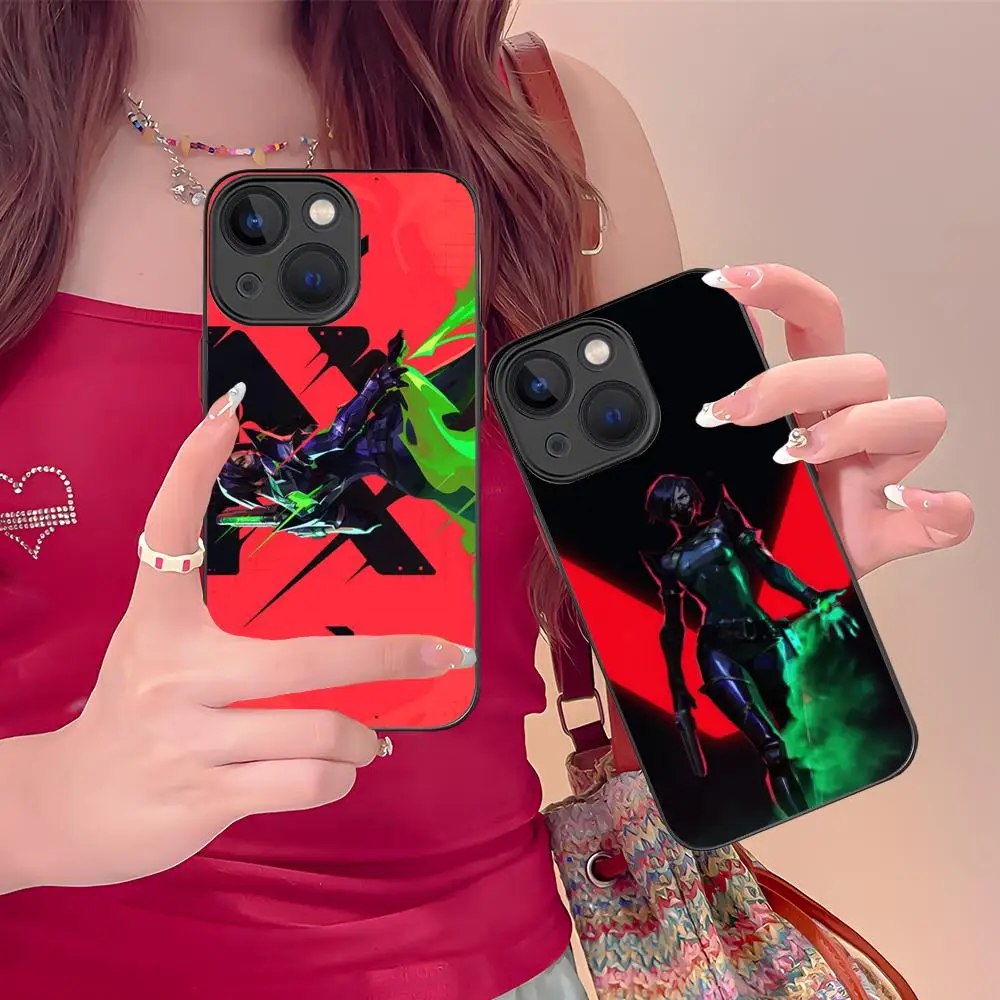 

Чехол для мобильного телефона Valorant Viper для iPhone 16, 14, 13, 12, 11 X XR XS 8 7 Pro Max Plus, мини-цветный силиконовый защитный чехол